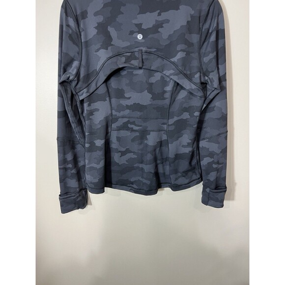Lululemon Define Jacket Heritage 365 Camo Deep Coal Women Size 10 Full Zip - Picture 8 of 12